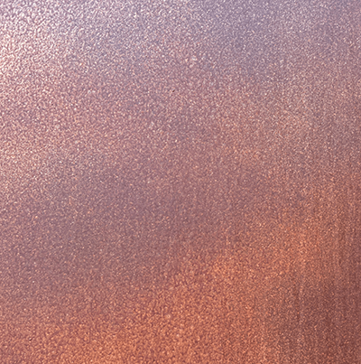 Close up of Corten Finish to grey precast concrete