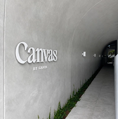 The final project of CANVAS completed achieving a natural and seamless concrete finish.